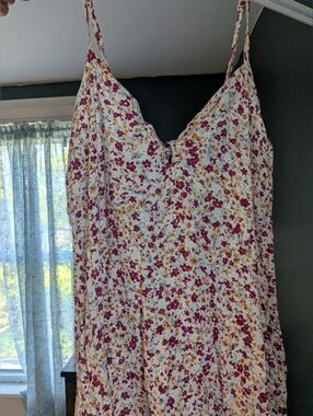 Floral Spaghetti-Strap Sundress NWOT